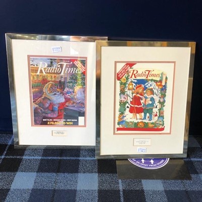 Lot 179 - A PAIR OF FRAMED RADIO TIMES COVERS