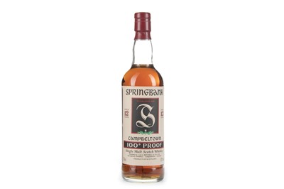 Lot 105 - SPRINGBANK 100 PROOF AGED 12 YEARS