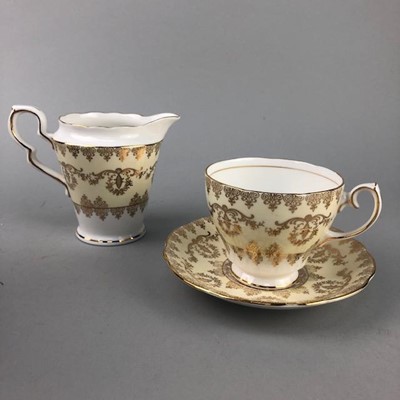 Lot 348 - A GLADSTONE FLORAL AND GILT PART TEA SERVICE