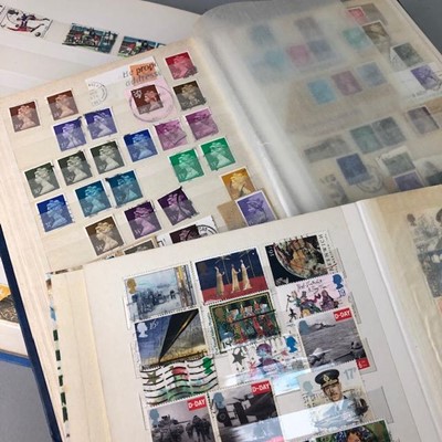 Lot 249 - A LOT OF THREE ALBUMS OF GB AND OTHER VARIOUS STAMPS