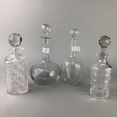 Lot 283 - A LOT OF DECANTERS AND GOBLETS