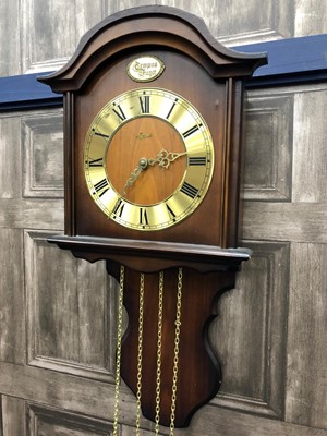 Lot 403 - A 20TH CENTURY GERMAN WALL CLOCK