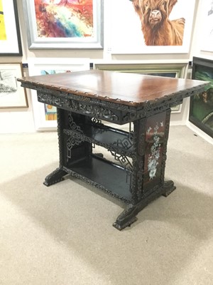 Lot 738 - AN EARLY 20TH CENTURY CHINESE RECTANGULAR DINING TABLE