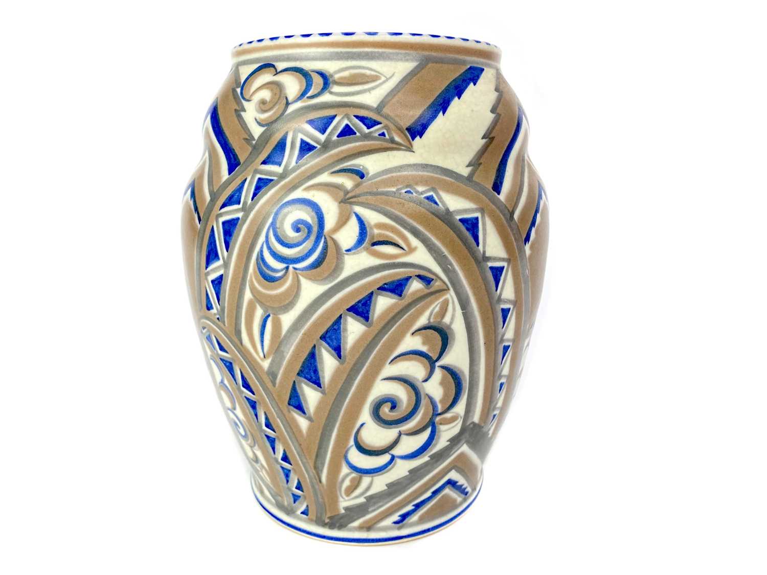 Lot 1037 - A CARTER, STABLER & ADAMS POOLE POTTERY ART DECO VASE