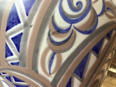 Lot 1037 - A CARTER, STABLER & ADAMS POOLE POTTERY ART DECO VASE