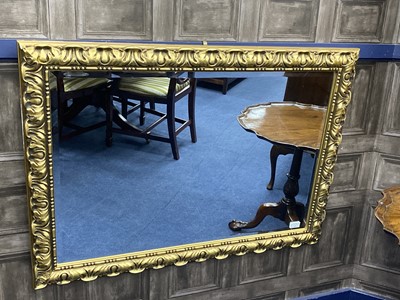 Lot 361 - A LOT OF TWO GILT FRAMED RECTANGULAR WALL MIRRORS