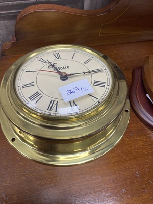 Lot 367 - A CRANE & VICEROY RADIO CONTROLLED WALL CLOCK, ANOTHER CLOCK AND A BAROMETER