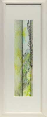 Lot 586 - LIME ABSTRACTS, A DIPTYCH BY ROS GREEN