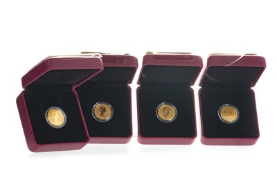 Lot 62 - FOUR CANADIAN $10 TEN DOLLAR GOLD MAPLE LEAF COINS
