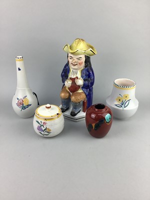 Lot 184 - A LOT OF FOUR POOLE POTTERY CERAMICS INCLUDING VASES