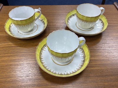 Lot 188 - A LOT OF THREE ROYAL CROWN DERBY TEA CUPS AND SAUCERS