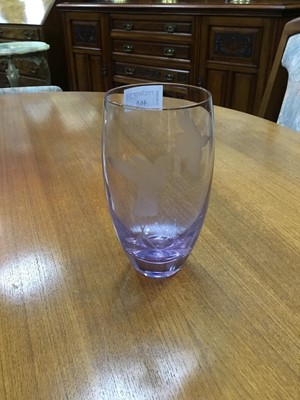 Lot 465 - A CAITHNESS AMETHYST GLASS VASE