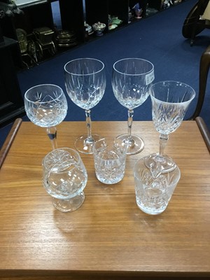 Lot 471 - A LOT OF CRYSTAL DRINKING GLASSES