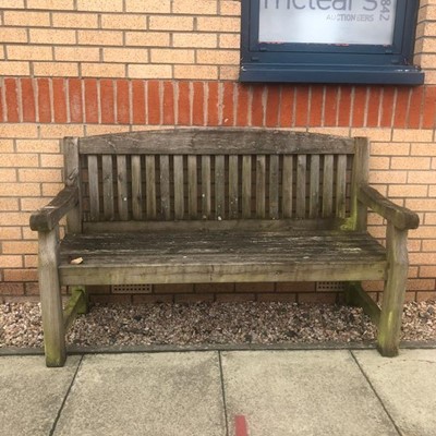 Lot 460 - A MODERN GARDEN BENCH