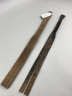 Lot 49 - A JOHN DICK LOCHGELLY STRAP AND ANOTHER