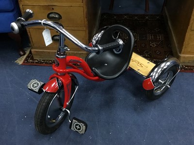 Lot 67 - A SCHWINN CHILD'S TRICYCLE AND A MODEL HORSE