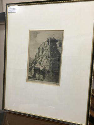 Lot 29 - TWO PRINTS OF SCOTTISH CASTLES ALONG WITH ANOTHER