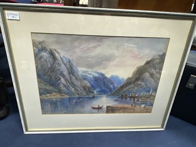 Lot 34 - A WATERCOLOUR SIGNED W. BAIRD ALONG WITH ANOTHER