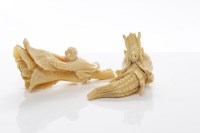 Lot 862 - TWO EARLY 20TH CENTURY CHINESE IVORY CARVINGS...