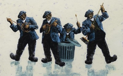 Lot 625 - THE FAB FOUR, A GICLEE BY ALEXANDER MILLAR