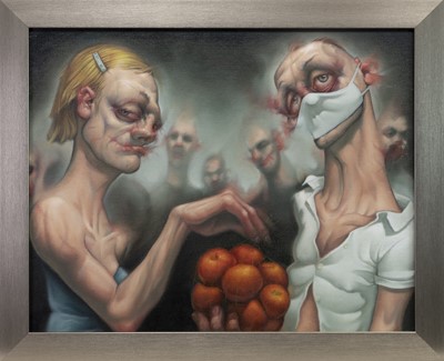 Lot 629 - ORANGES ARE NOT THE ONLY FRUIT, AN OIL BY TIM LENATHEN