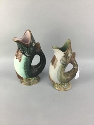 Lot 111 - A LOT OF TWO EARLY 20TH CENTURY GURGLE JUGS
