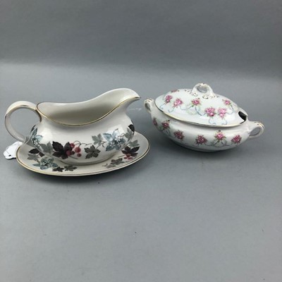 Lot 113 - A LATE 19TH CENTURY PART DINNER SERVICE AND OTHER CERAMICS - NIL VALUE