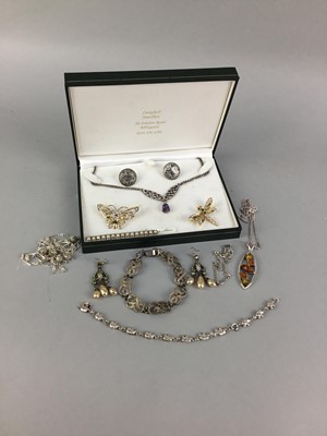 Lot 130 - A COLLECTION OF SILVER AND OTHER JEWELLERY