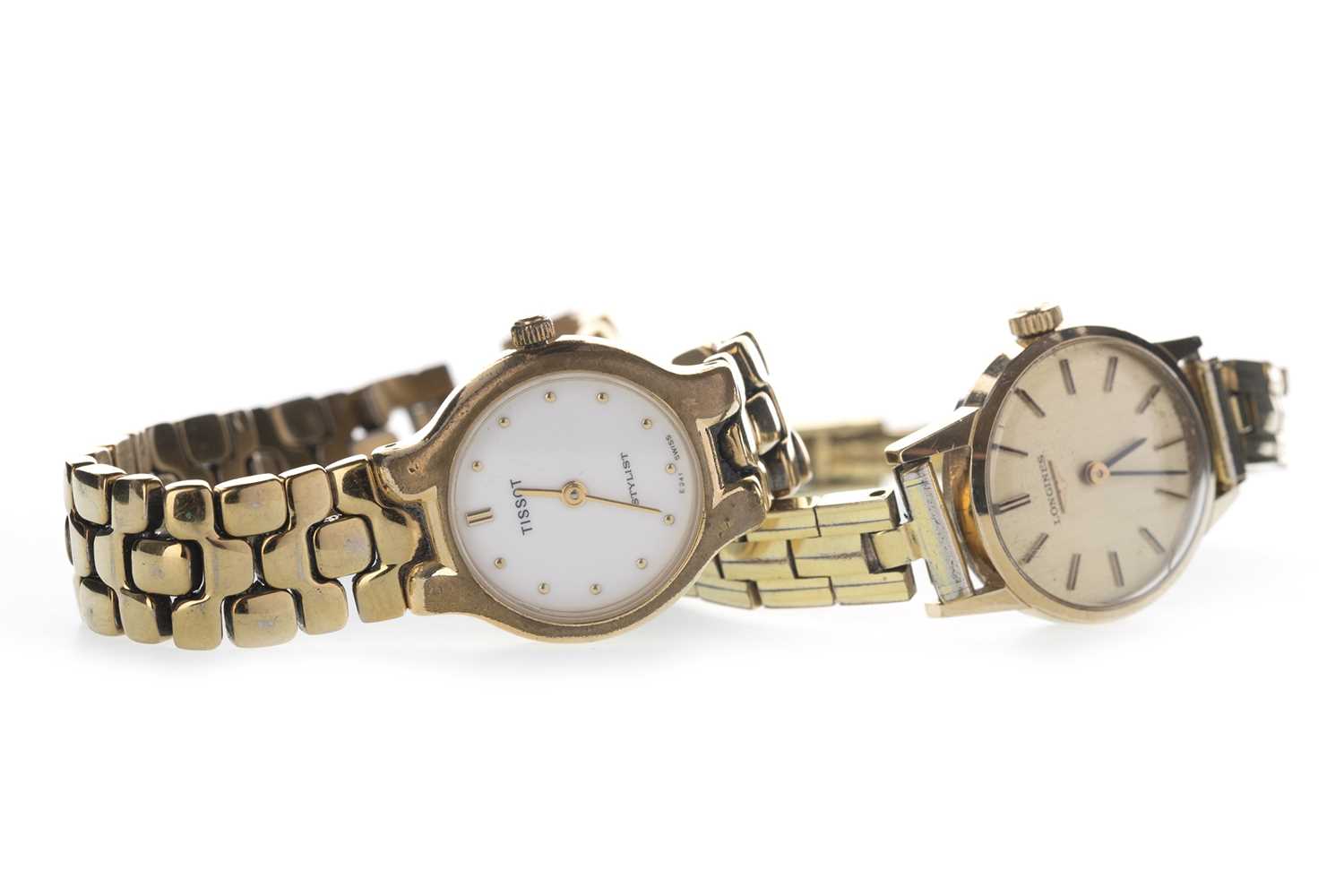 Lot 737 - TWO LADY'S GOLD PLATED WATCHES