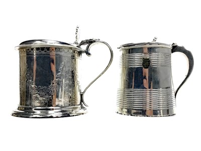 Lot 489 - A LOT OF TWO SILVER PRESERVE POTS