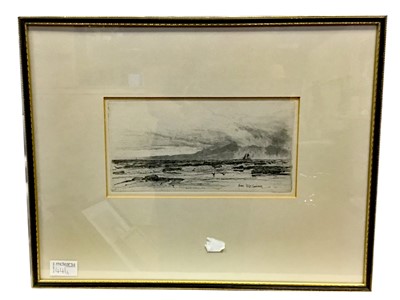 Lot 441 - ARRAN AND PERTH BRIDGE, A PAIR OF ETCHINGS BY D Y CAMERON