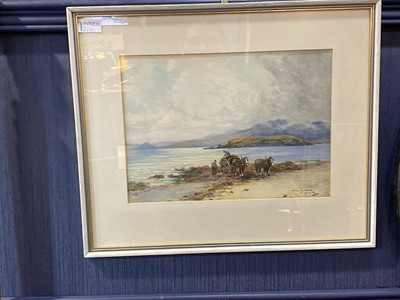 Lot 268 - A LOT OF TWO WATERCOLOURS INCLUDING ONE BY DAVID MARTIN