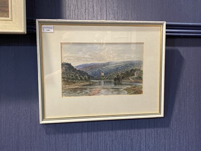 Lot 268 - A LOT OF TWO WATERCOLOURS INCLUDING ONE BY DAVID MARTIN