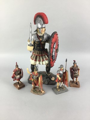 Lot 273 - A COLLECTION OF RESIN MILITARY AND OTHER FIGURES
