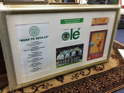 Lot 277 - A CELTIC FOOTBALL CLUB COLLAGE AND OTHER PICTURES