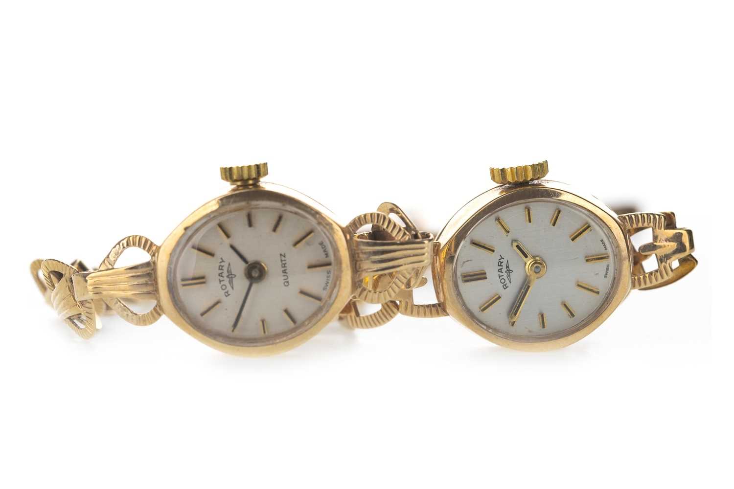 Lot 742 - TWO LADY'S ROTARY NINE CARAT GOLD WRIST WATCHES