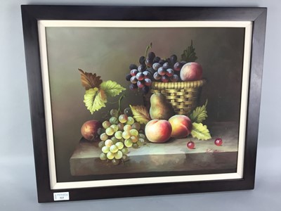 Lot 323 - A STILL LIFE WITH FRUIT