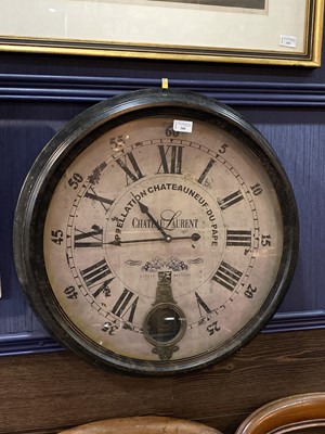 Lot 300 - A STATION STYLE WALL CLOCK