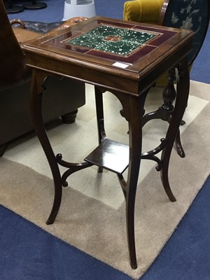 Lot 182 - AN EARLY 20TH CENTURY SQUARE TABLE