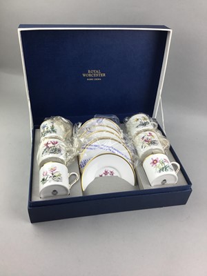 Lot 193 - A ROYAL ALBERT MOSS ROSE COFFEE SERVICE AND ANOTHER