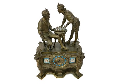 Lot 1727 - A LATE 19TH CENTURY FRENCH FIGURAL MANTEL CLOCK