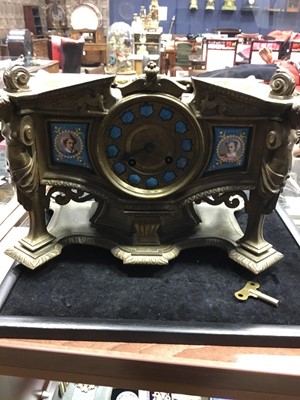 Lot 1727 - A LATE 19TH CENTURY FRENCH FIGURAL MANTEL CLOCK