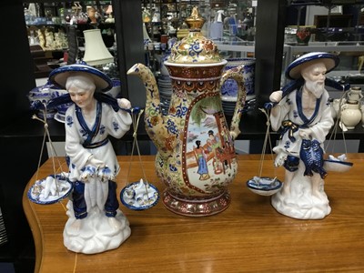 Lot 345 - A LOT OF ASIAN CERAMICS INCLUDING FIGURES
