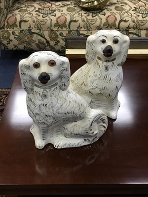 Lot 349 - A PAIR OF 19TH CENTURY WALLY DOGS