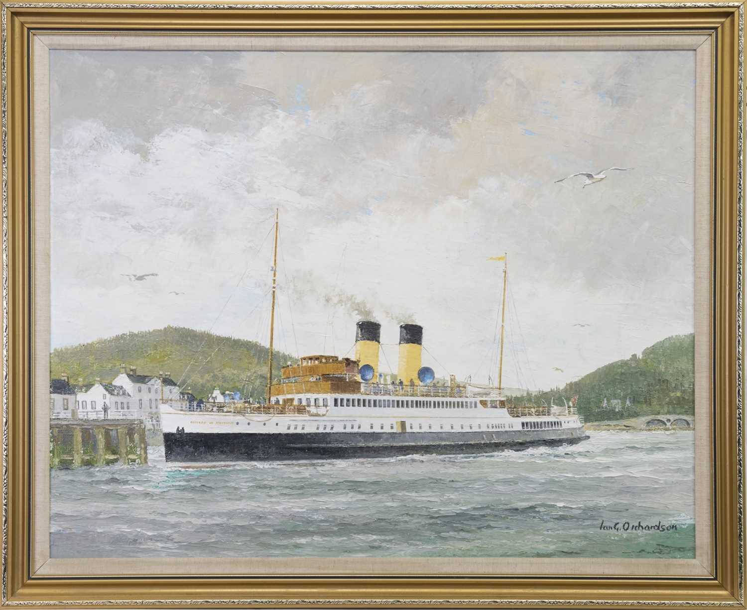 Lot 539 - DUCHESS OF MONTROSE, AN OIL BY IAN ORCHARDSON