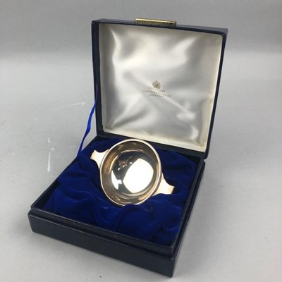 Lot 371 - A SCOTTISH SILVER QUAICH