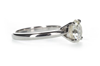 Lot 366 - A CERTIFICATED DIAMOND SOLITAIRE RING
