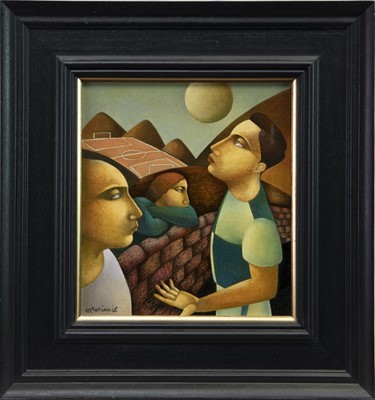 Lot 732 - THE GAME, AN OIL BY IAN MCWHINNIE