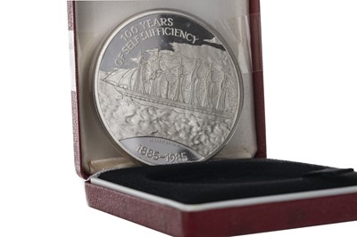 Lot 70 - THE FALKLAND ISLANDS 100 YEARS OF SELF SUFFICIENCY COMMEMORATIVE SILVER PROOF COIN