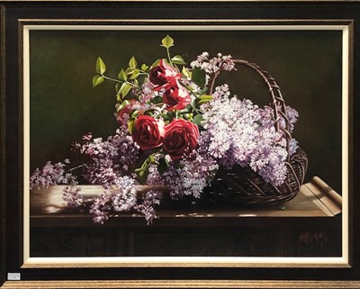 Lot 379 - STILL LIFE WITH FLOWERS, BY TSUI WAI